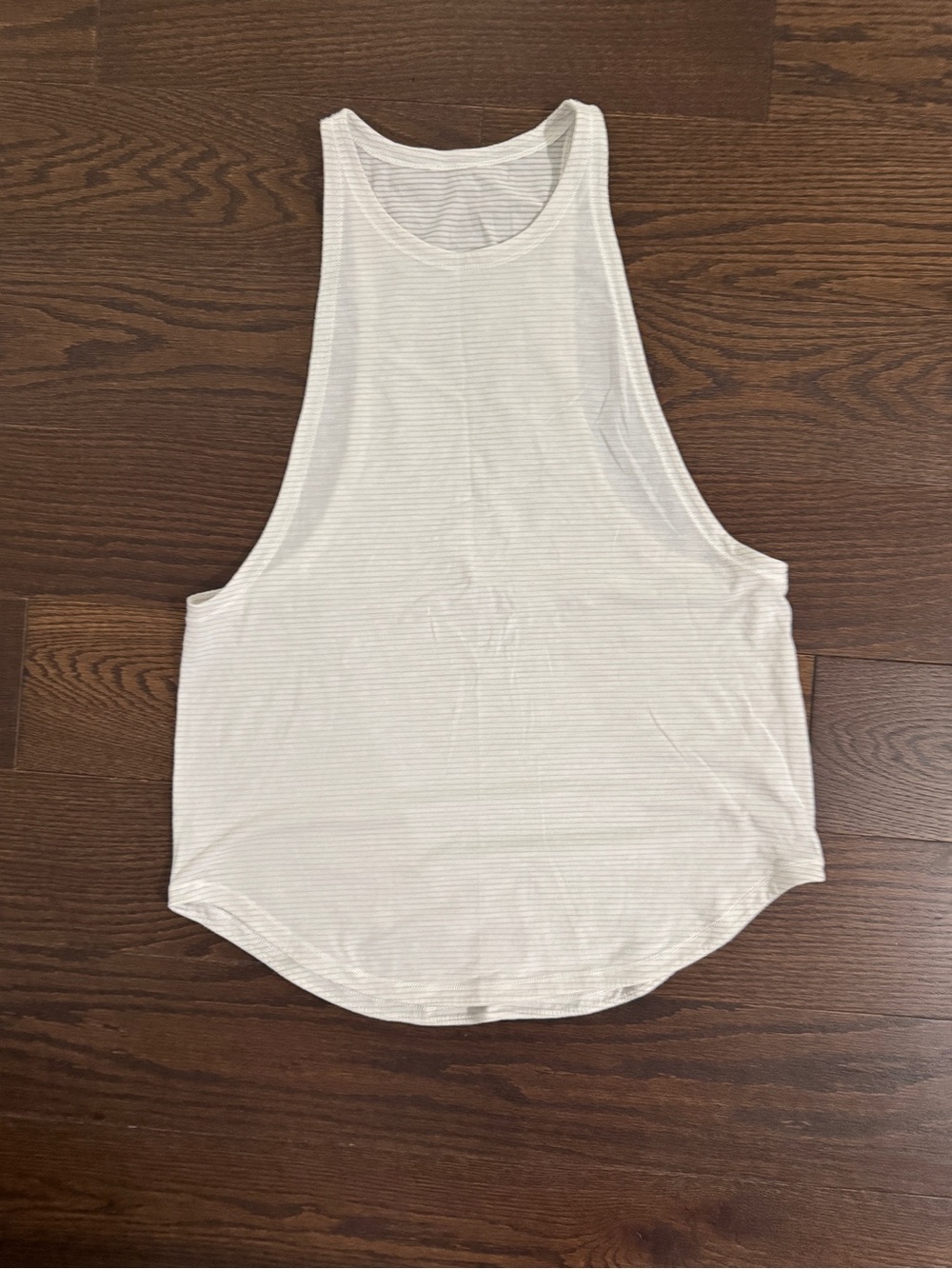 lululemon athletica Cream Ribbed High-Scoop Muscle Tank
